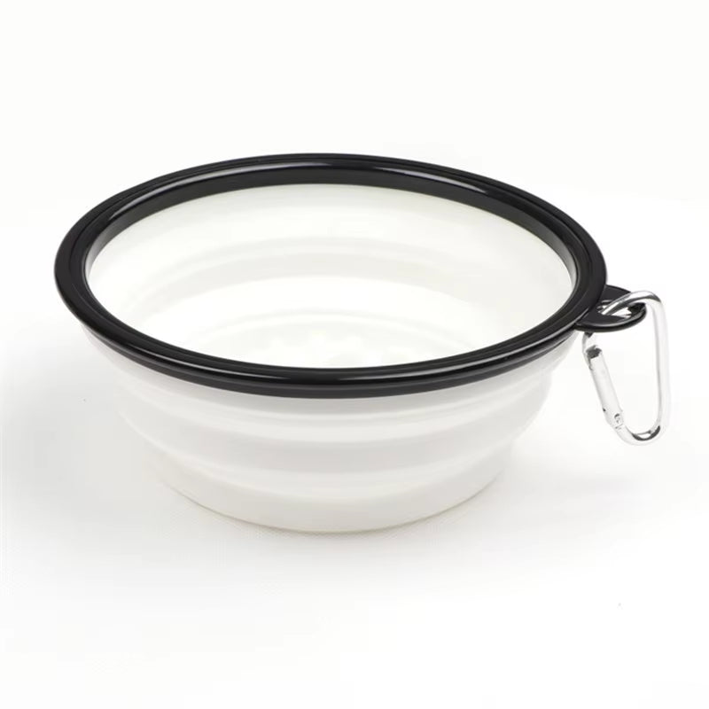 Foldable Travel Dog Bowl – Portable Food & Water Feeder for Small and Large Dogs (350ml/1000ml)