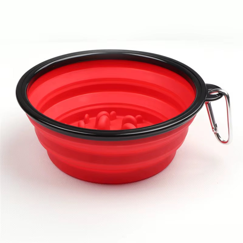 Foldable Travel Dog Bowl – Portable Food & Water Feeder for Small and Large Dogs (350ml/1000ml)