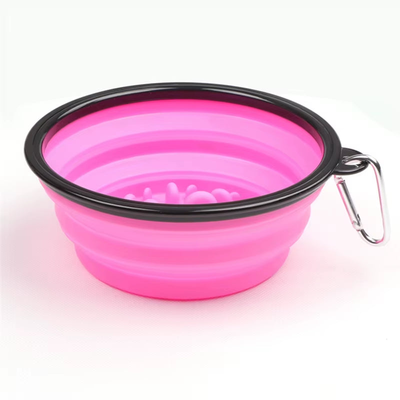 Foldable Travel Dog Bowl – Portable Food & Water Feeder for Small and Large Dogs (350ml/1000ml)