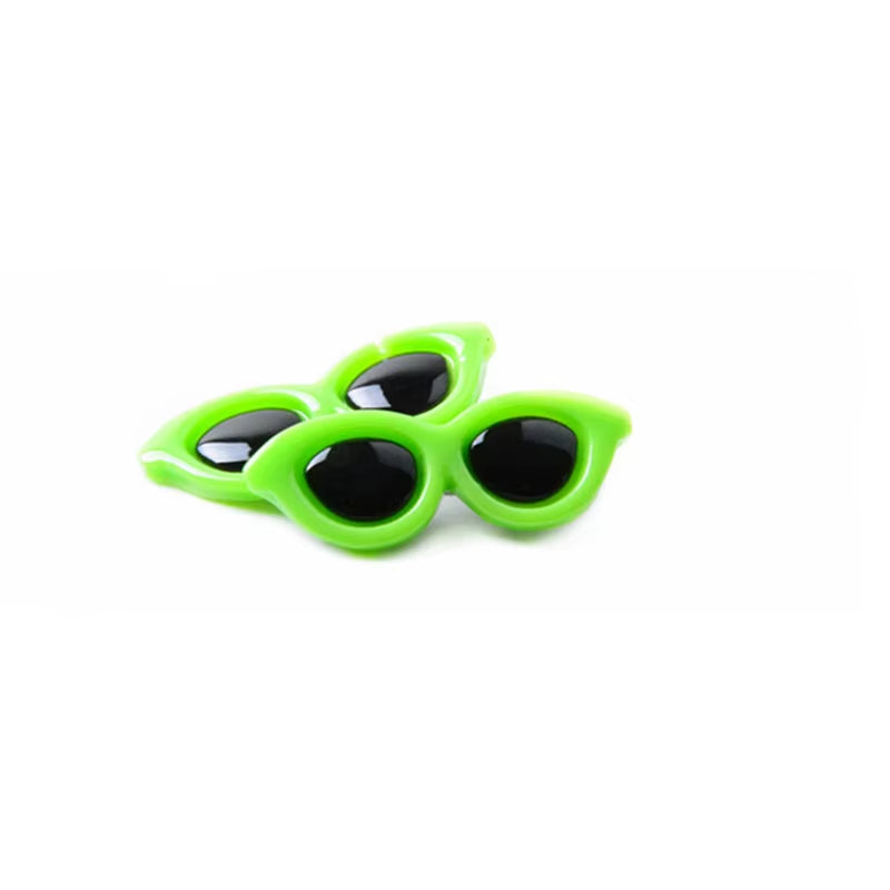 Heart-Shaped Pet Sunglasses Hair Clip – Cute Bow Hair Accessory for Dogs & Cats