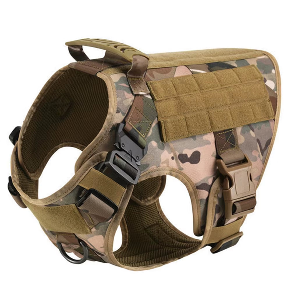 Military Tactical Dog Harness – Heavy Duty Training Vest for Large Dogs