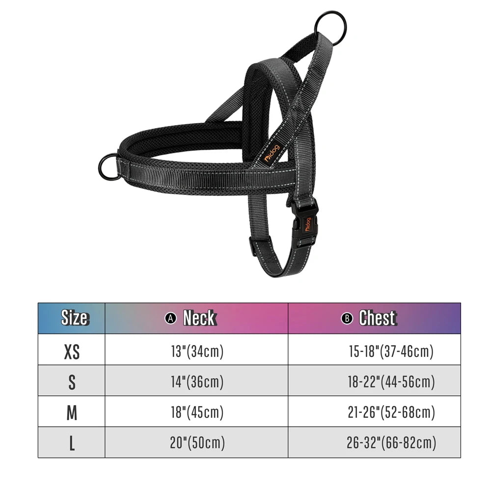 All-Size No Pull Dog Harness – Soft Padded Vest for Bulldogs & Other Breeds