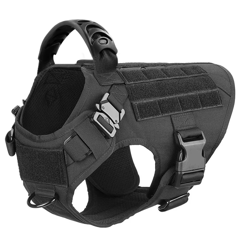Military Tactical Dog Harness – Heavy Duty Training Vest for Large Dogs