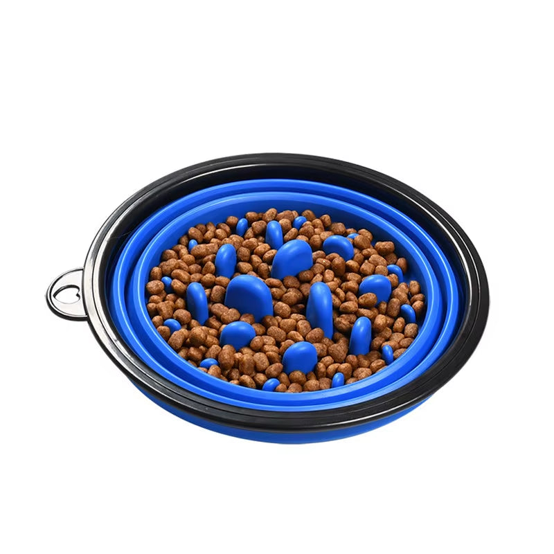 Foldable Travel Dog Bowl – Portable Food & Water Feeder for Small and Large Dogs (350ml/1000ml)