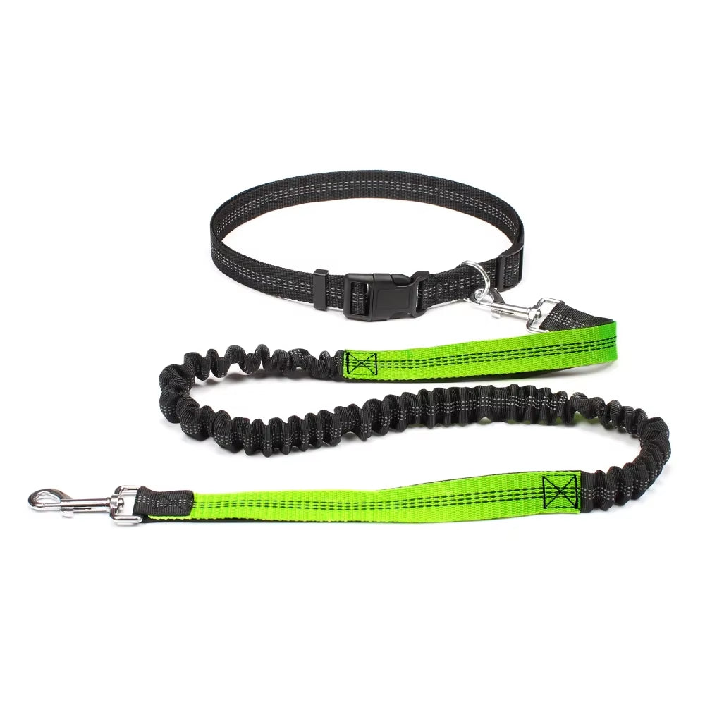 Dog Running Leash with Waist Belt – Durable Hands Free Pet Accessory