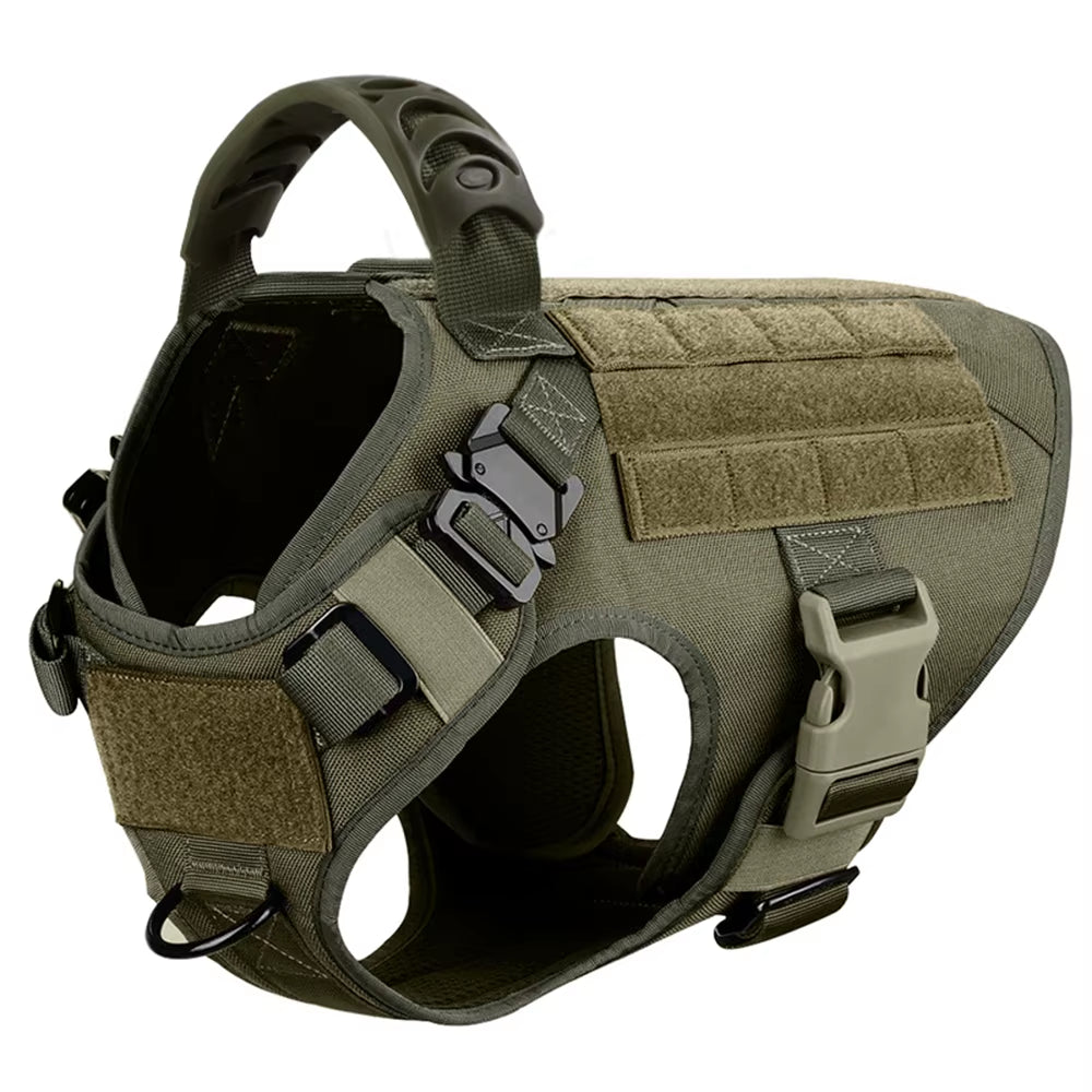 Military Tactical Dog Harness – Heavy Duty Training Vest for Large Dogs