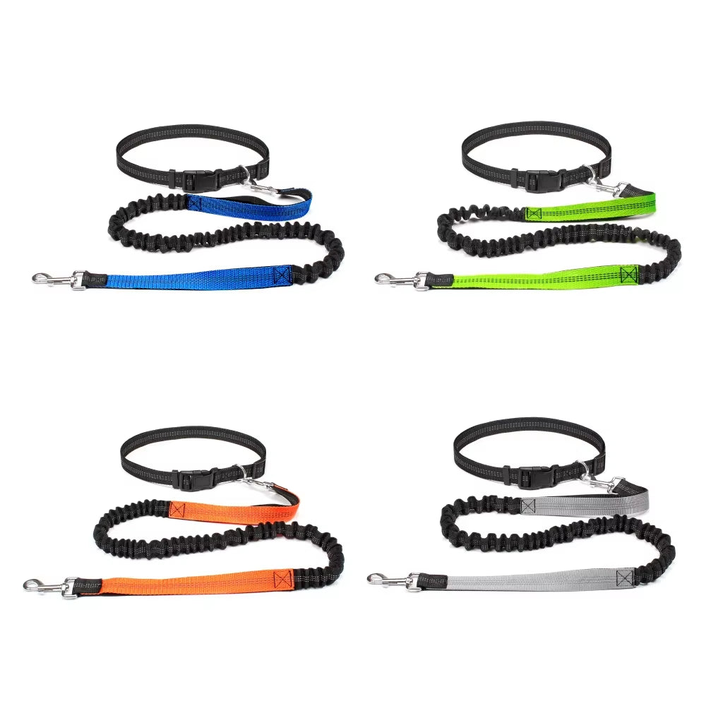 Dog Running Leash with Waist Belt – Durable Hands Free Pet Accessory