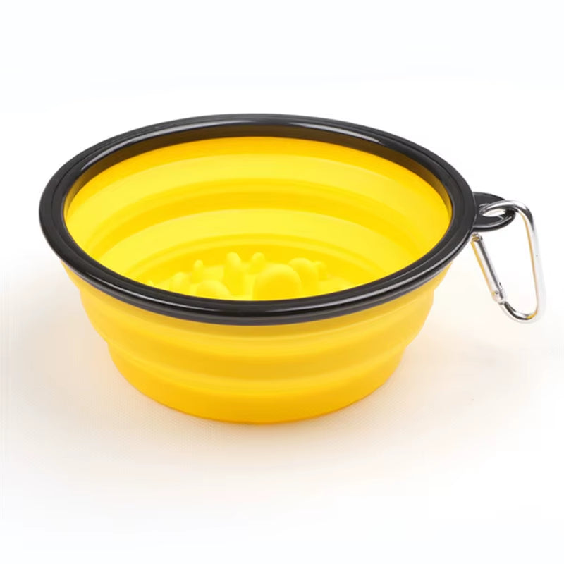 Foldable Travel Dog Bowl – Portable Food & Water Feeder for Small and Large Dogs (350ml/1000ml)