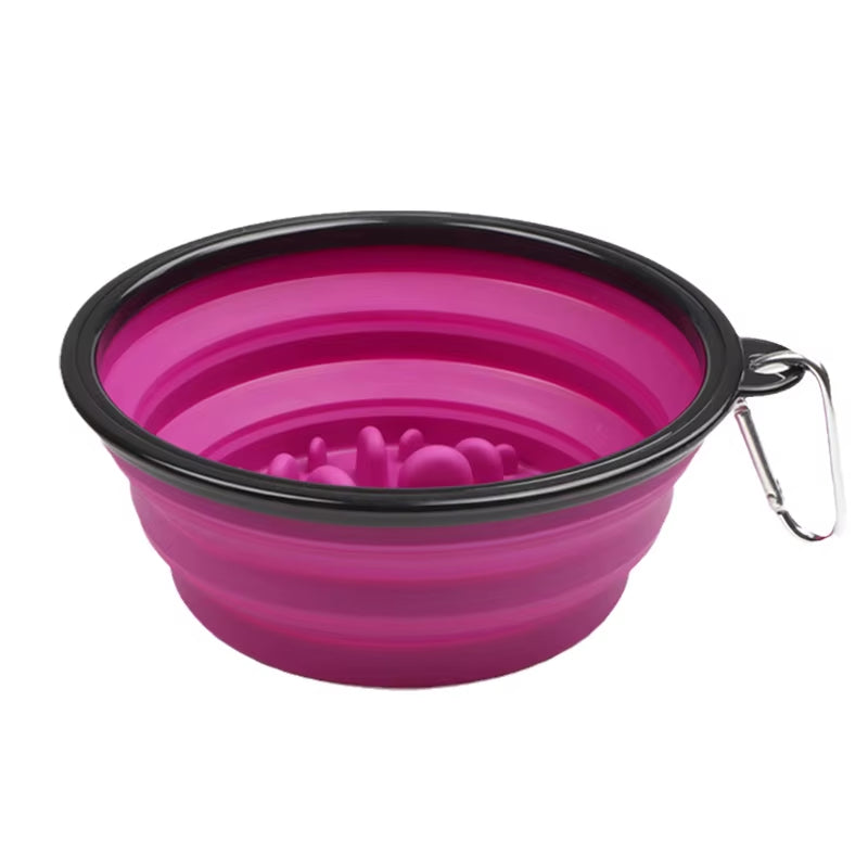 Foldable Travel Dog Bowl – Portable Food & Water Feeder for Small and Large Dogs (350ml/1000ml)