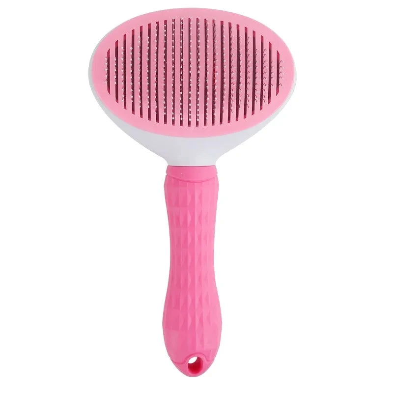 Premium Stainless Steel Pet Grooming Brush and Comb for Cats and Dogs - Ideal for Long Hair Care and Maintenance