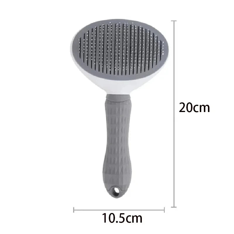Premium Stainless Steel Pet Grooming Brush and Comb for Cats and Dogs - Ideal for Long Hair Care and Maintenance