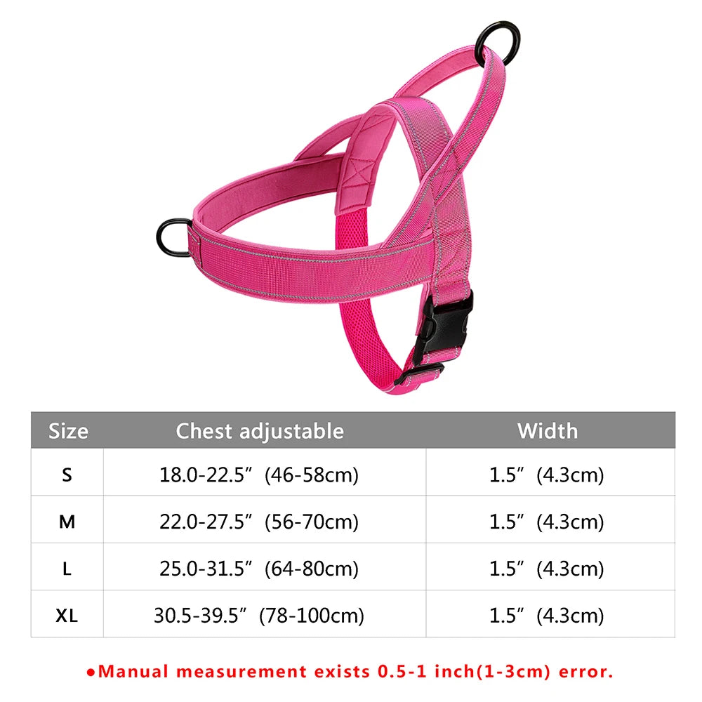All-Size No Pull Dog Harness – Soft Padded Vest for Bulldogs & Other Breeds