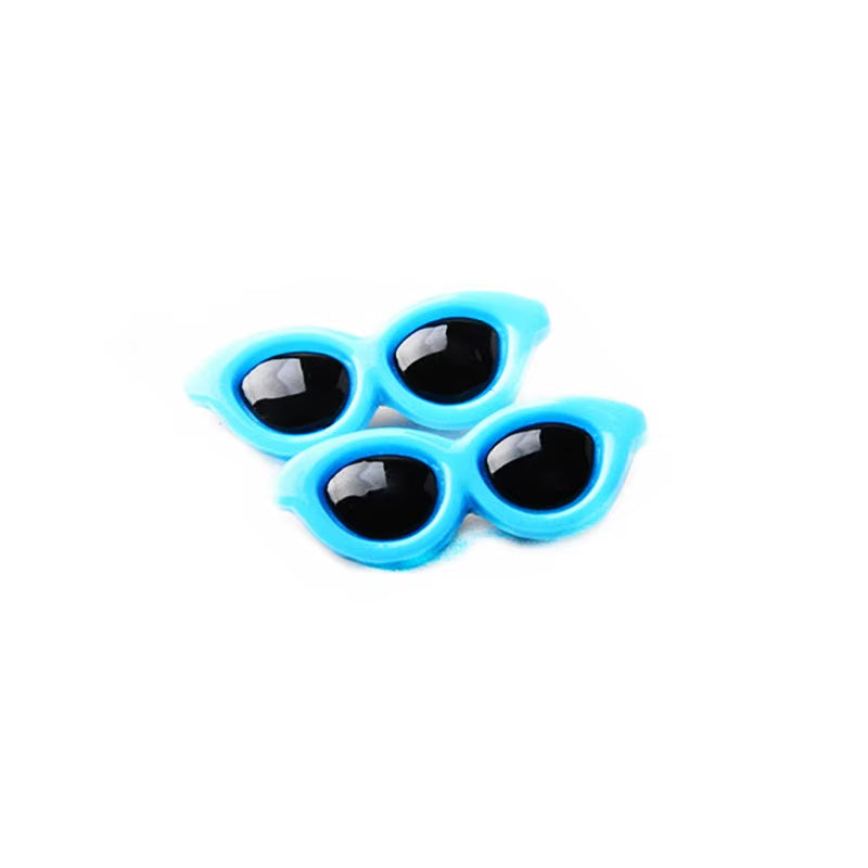 Heart-Shaped Pet Sunglasses Hair Clip – Cute Bow Hair Accessory for Dogs & Cats