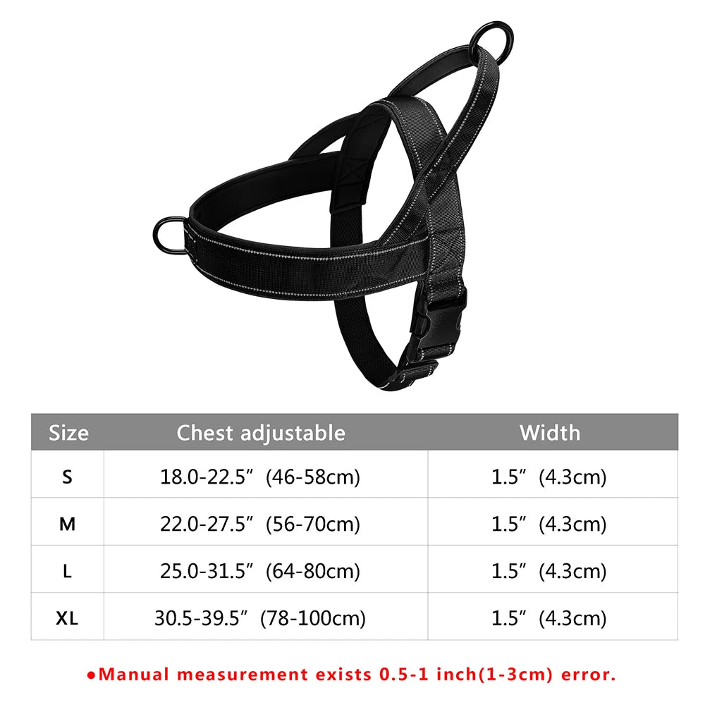 All-Size No Pull Dog Harness – Soft Padded Vest for Bulldogs & Other Breeds