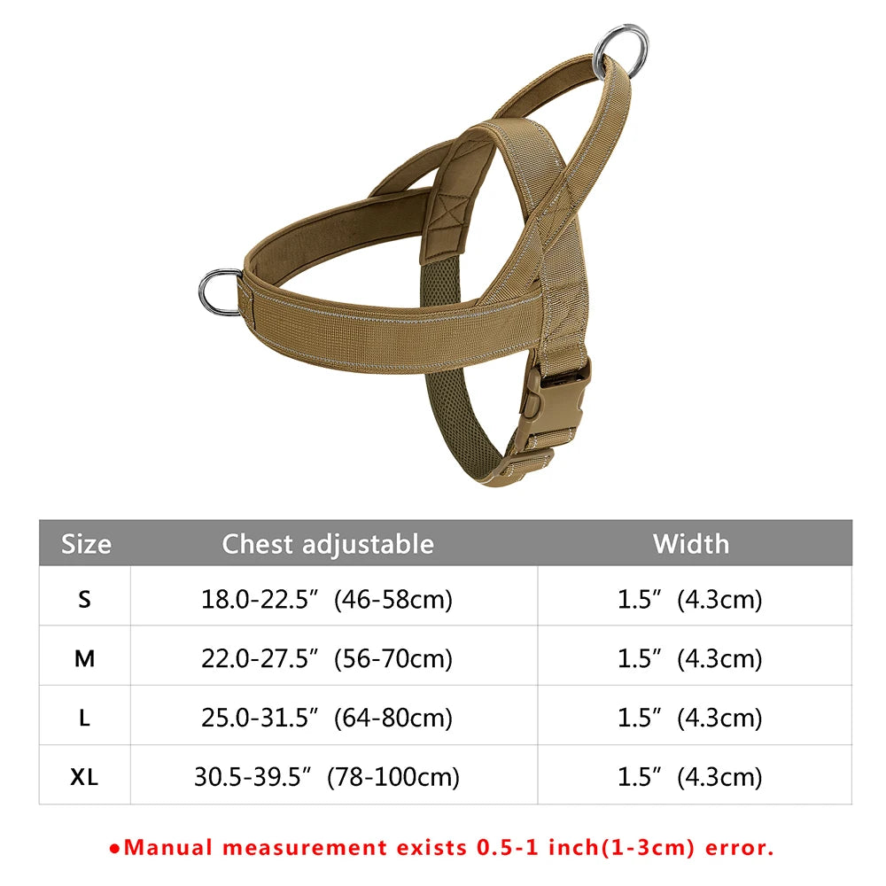 All-Size No Pull Dog Harness – Soft Padded Vest for Bulldogs & Other Breeds