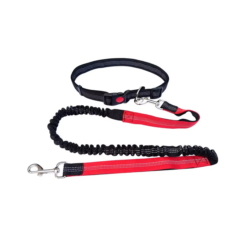 Dog Running Leash with Waist Belt – Durable Hands Free Pet Accessory