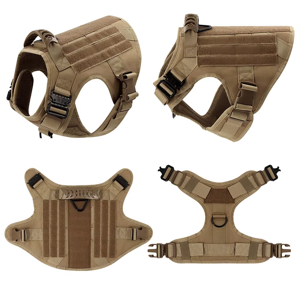 Military Tactical Dog Harness – Heavy Duty Training Vest for Large Dogs