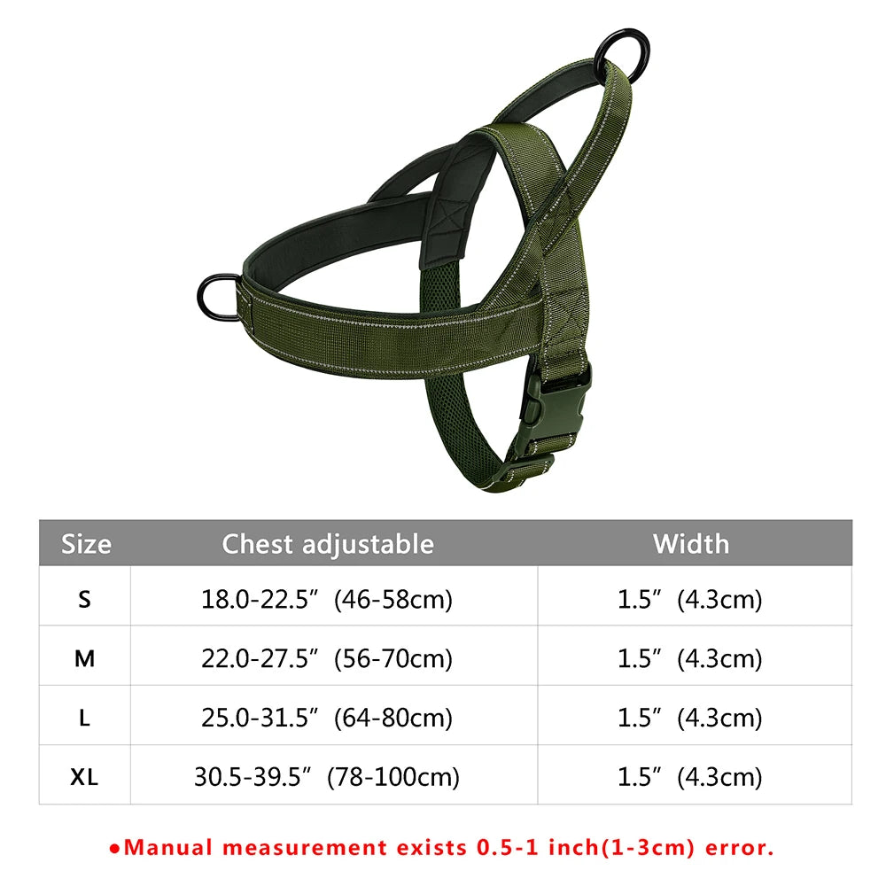 All-Size No Pull Dog Harness – Soft Padded Vest for Bulldogs & Other Breeds