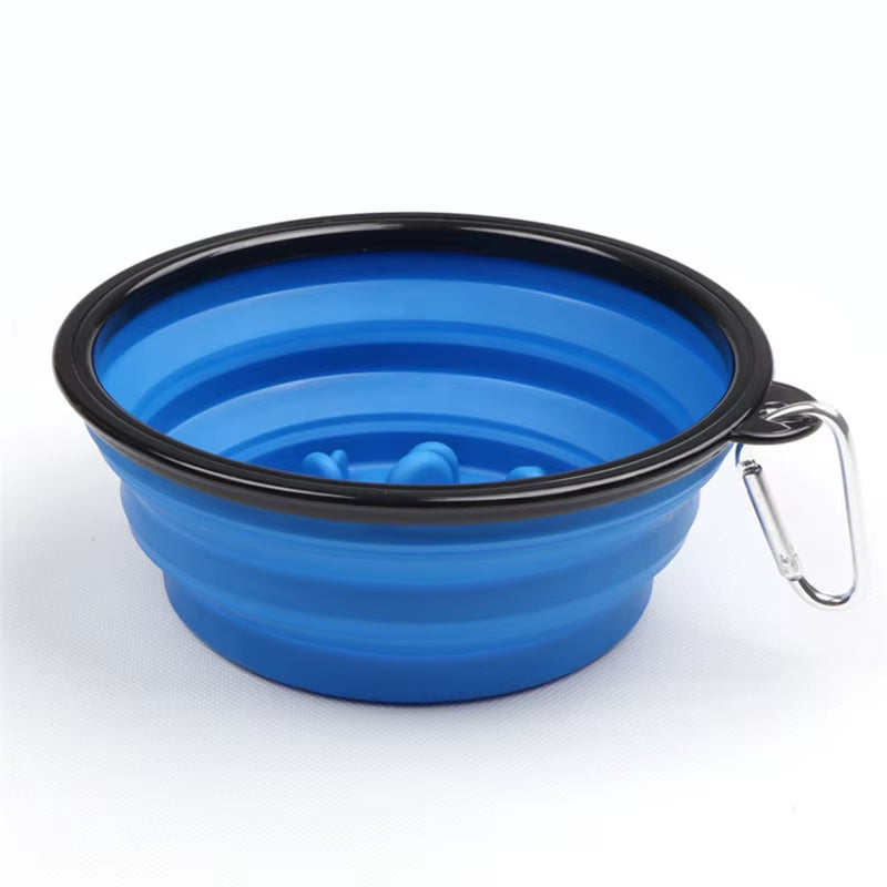Foldable Travel Dog Bowl – Portable Food & Water Feeder for Small and Large Dogs (350ml/1000ml)