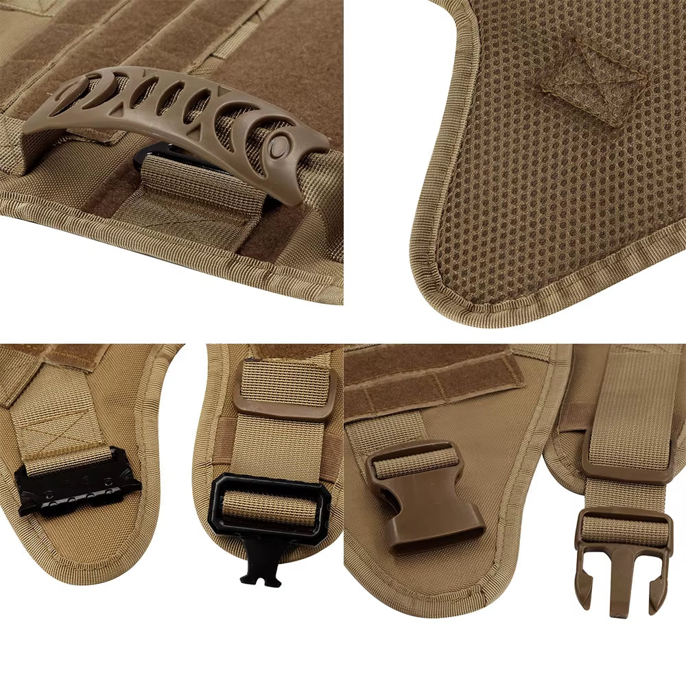 Military Tactical Dog Harness – Heavy Duty Training Vest for Large Dogs
