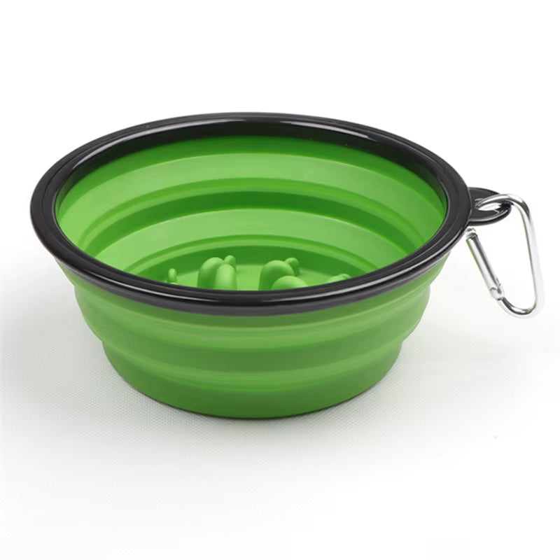Foldable Travel Dog Bowl – Portable Food & Water Feeder for Small and Large Dogs (350ml/1000ml)