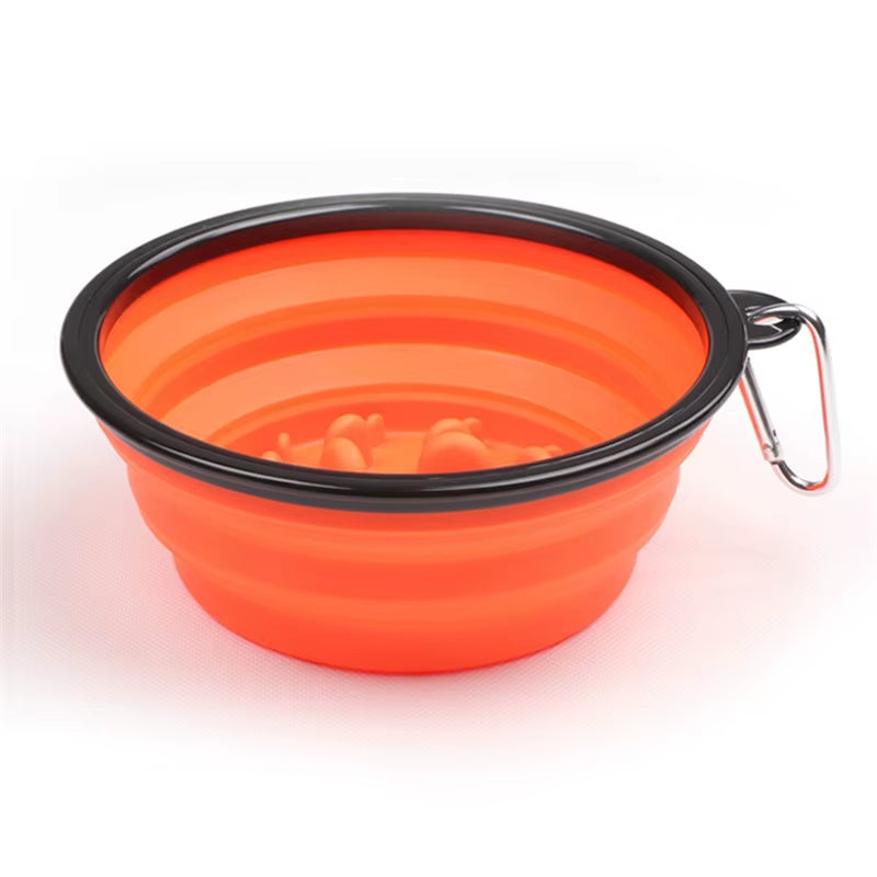 Foldable Travel Dog Bowl – Portable Food & Water Feeder for Small and Large Dogs (350ml/1000ml)